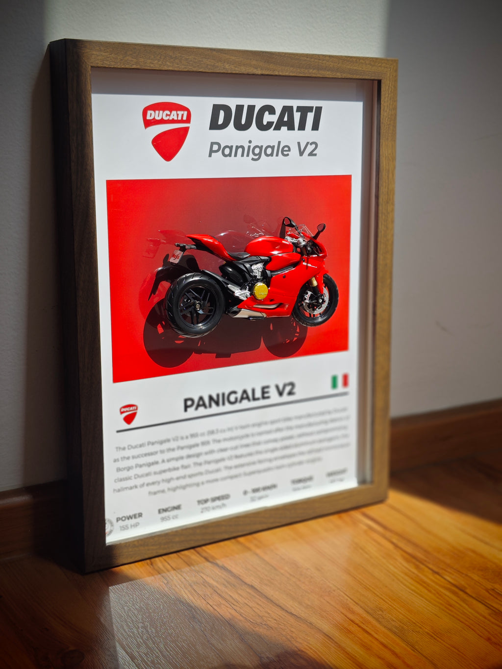 Cuadro en 3D Supermoto DUCATI PANIGALE V2