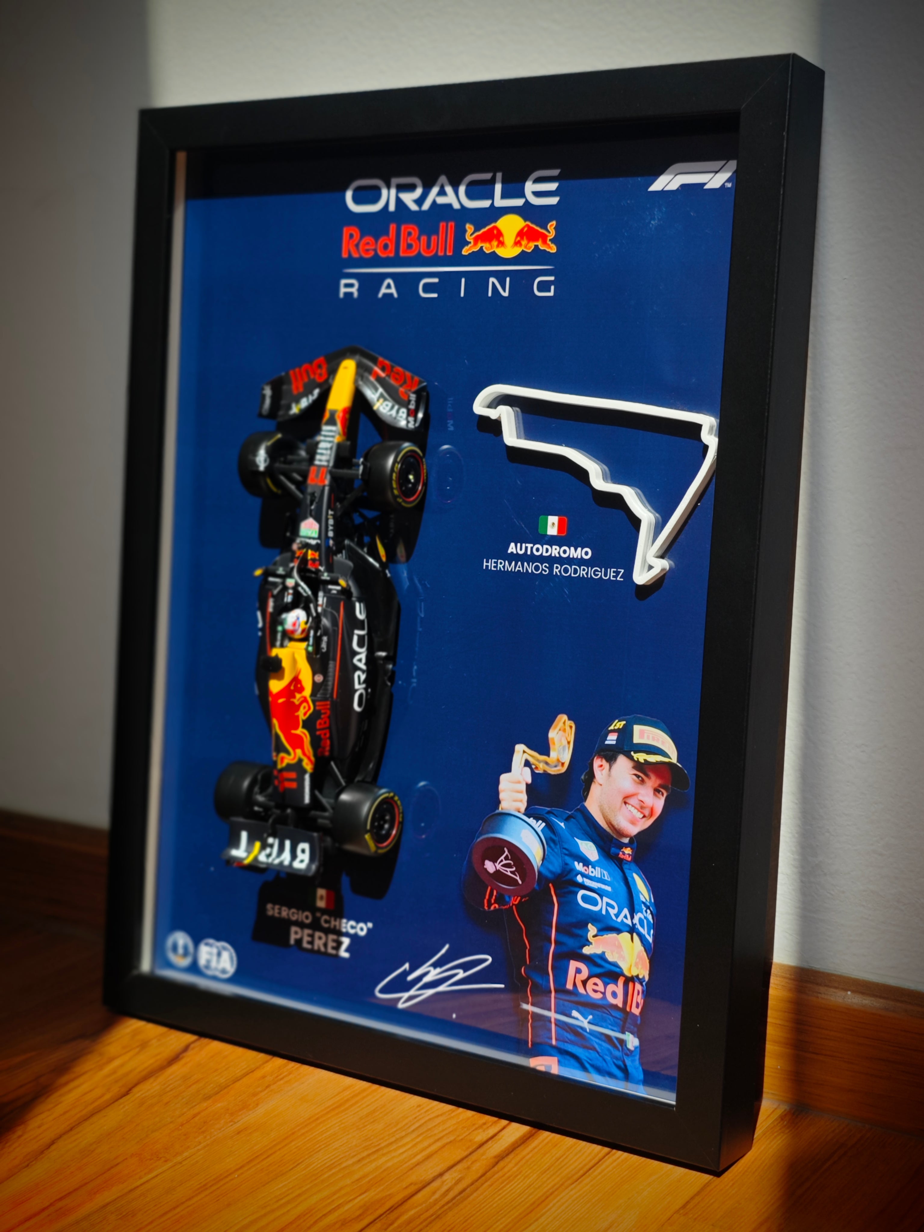 Cuadro decorativo 3D de F1 Sergio (Checo) Pérez