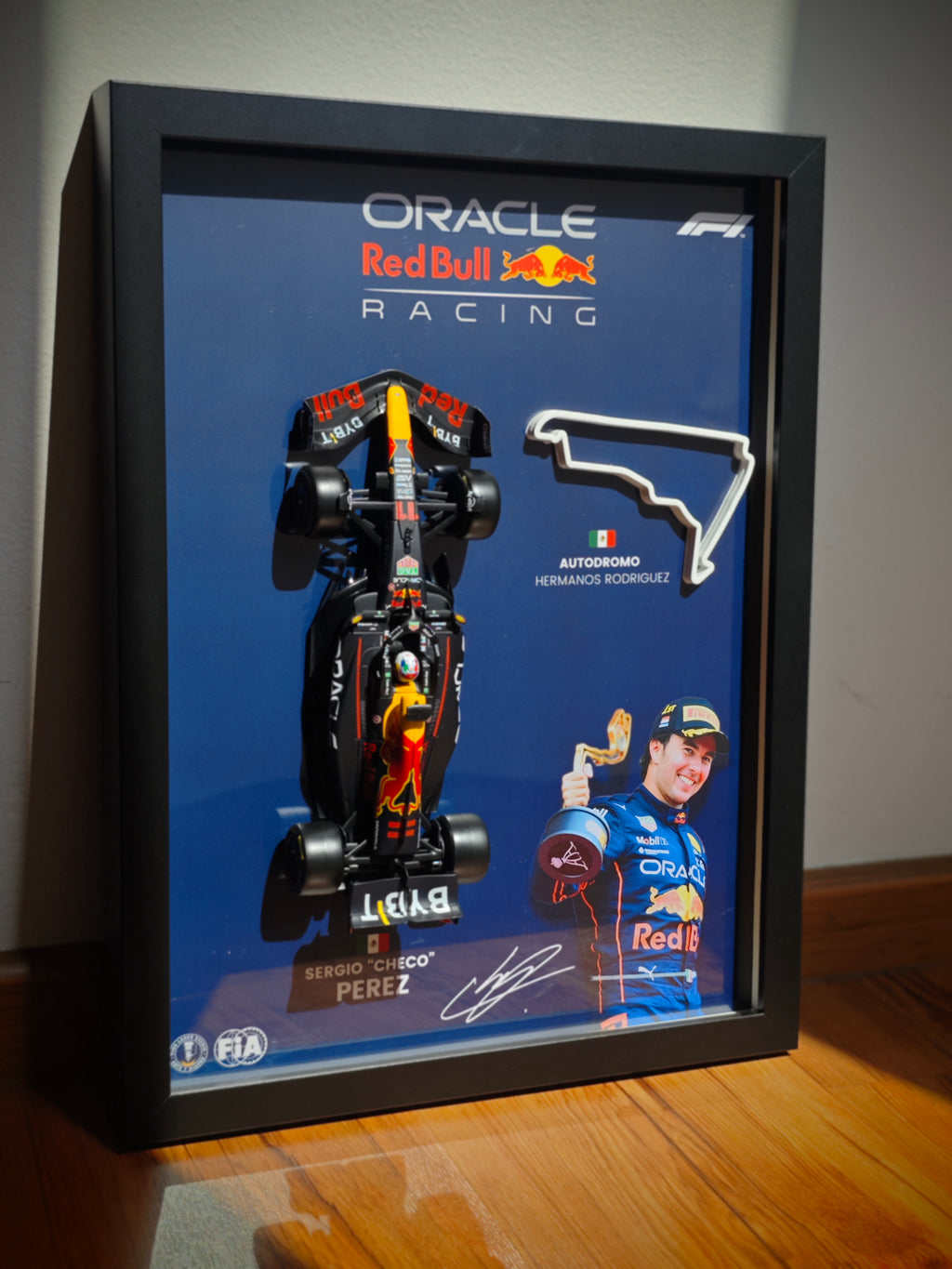 Cuadro decorativo 3D de F1 Sergio (Checo) Pérez