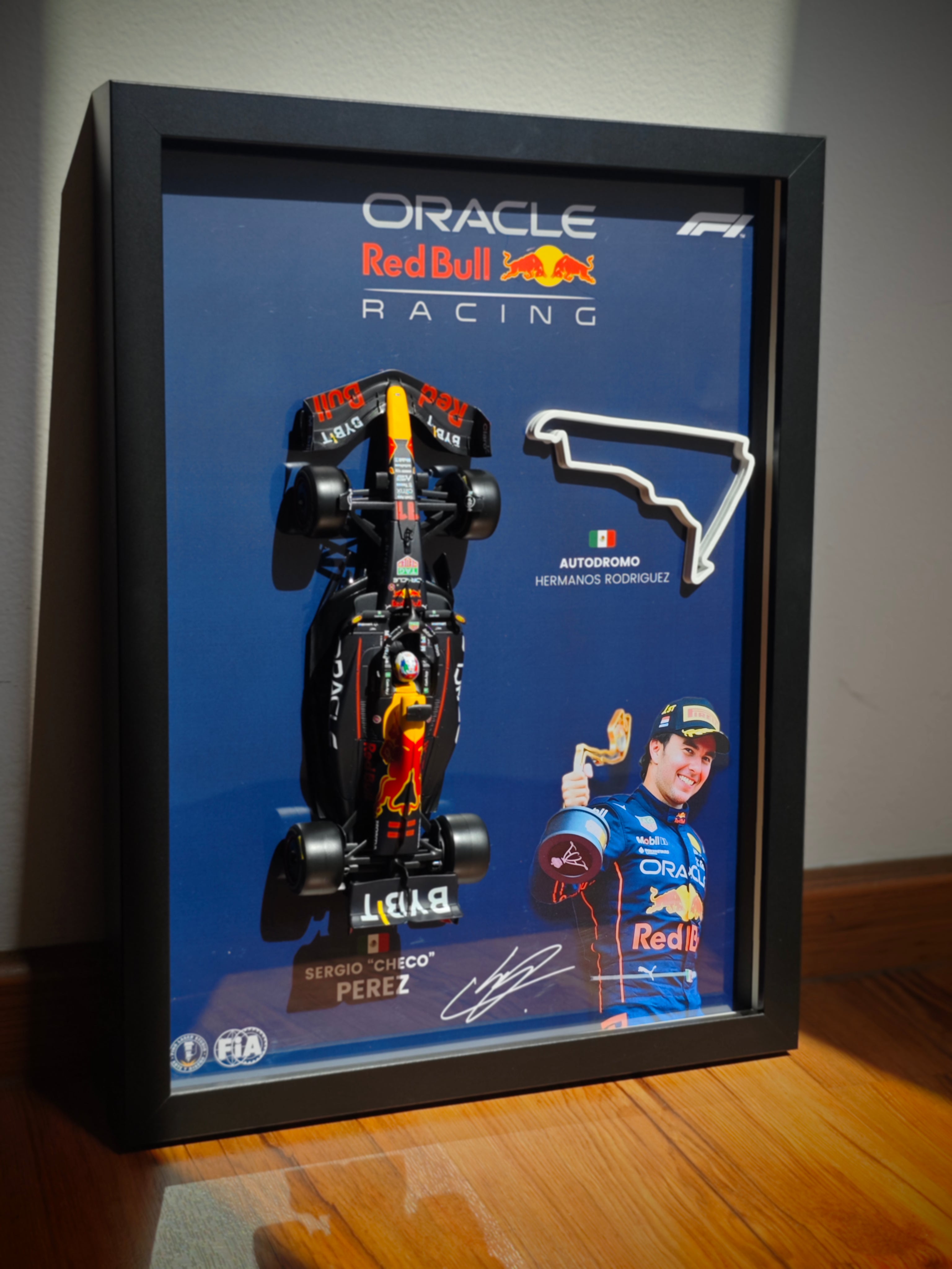 Cuadro decorativo 3D de F1 Sergio (Checo) Pérez