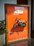 Cuadro en 3D Supermoto KTM 690 SMC R