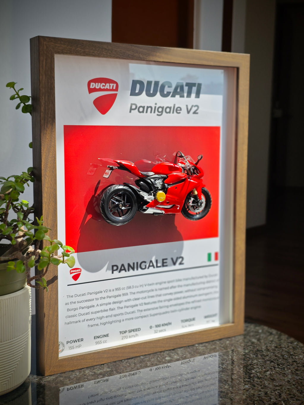 Cuadro en 3D Supermoto DUCATI PANIGALE V2
