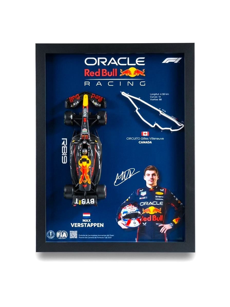 Cuadro Decorativo 3D F1 – Max Verstappen GP Canadá 2023 | Regalo Coleccionista