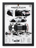 Cuadro Decorativo 3D – Porsche 911 GT3 RS | Deportivo Icónico | Regalo para Fanático de Porsche