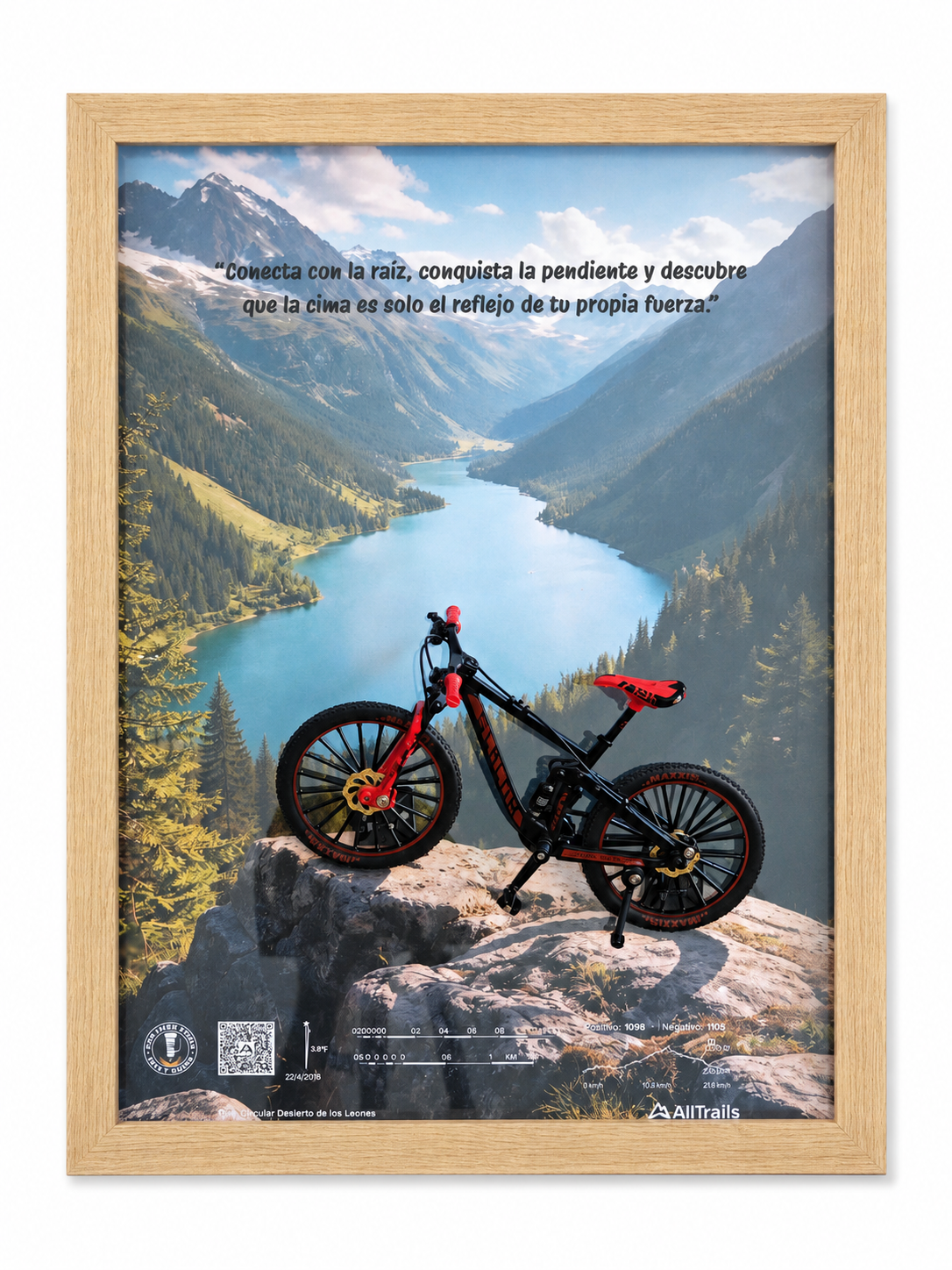 Cuadro Decorativo 3D MTB – “El Sueño del Bosque” Edición 2 | Regalo para Ciclista