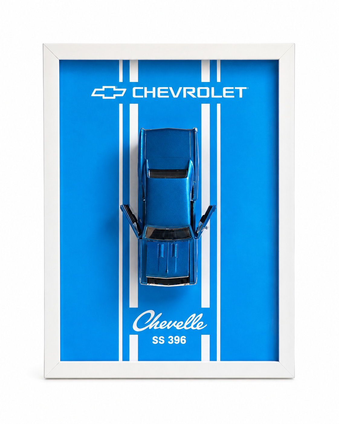 Cuadro Decorativo 3D – Chevrolet Chevelle SS 396 1966 | Auto Muscle Clásico | Regalo Único