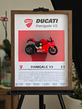 Cuadro en 3D Supermoto DUCATI PANIGALE V2