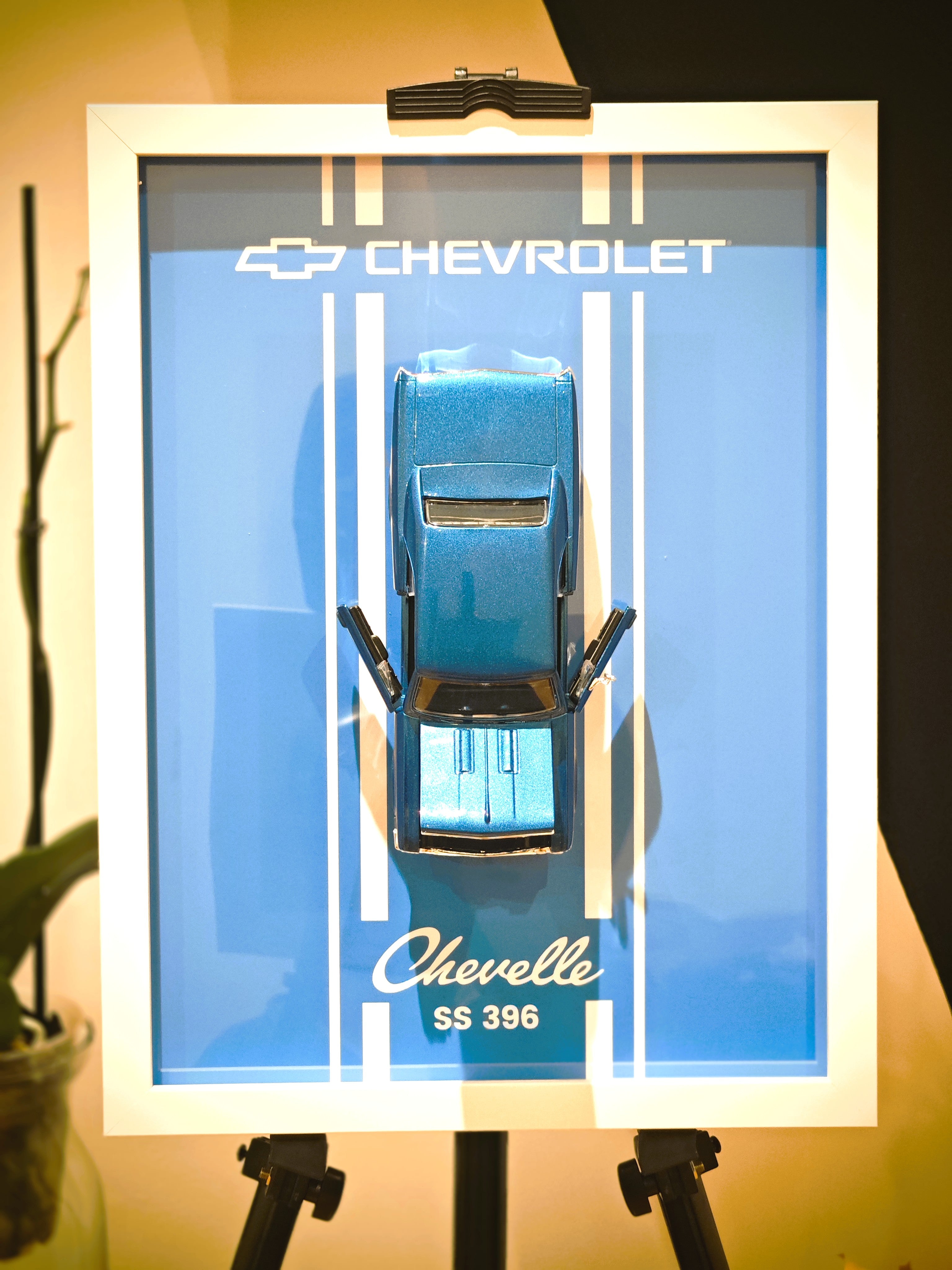 Cuadro Decorativo 3D 1966 Chevrolet Chevelle SS 396