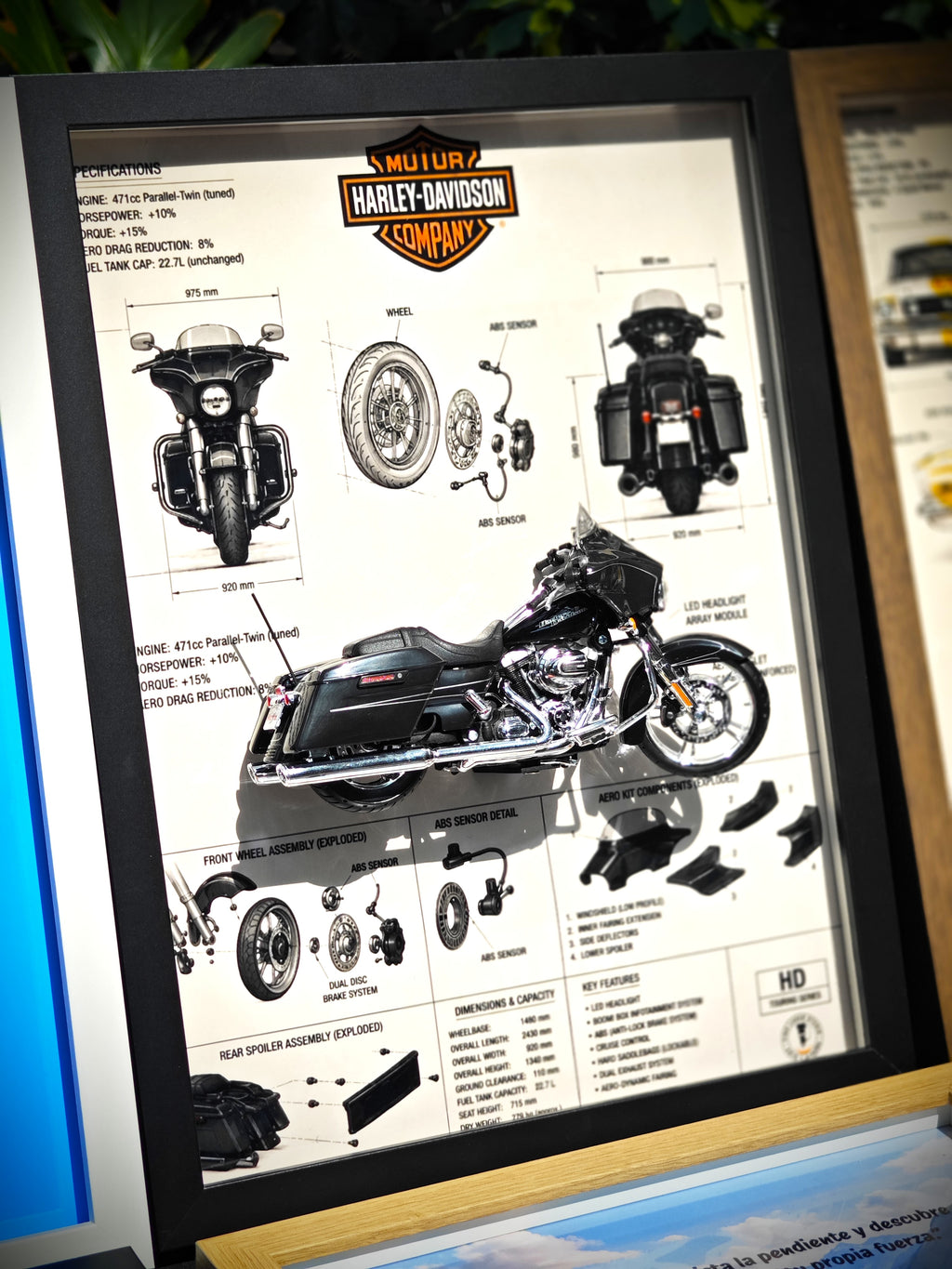 Cuadro Decorativo 3D Harley-Davidson Touring