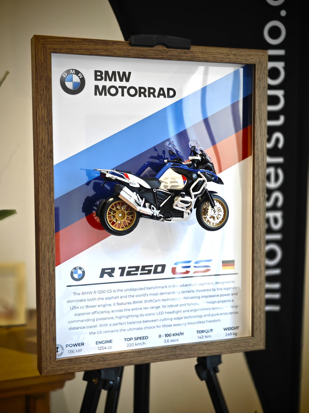 Cuadro Decorativo 3D BMW R 1250 GS