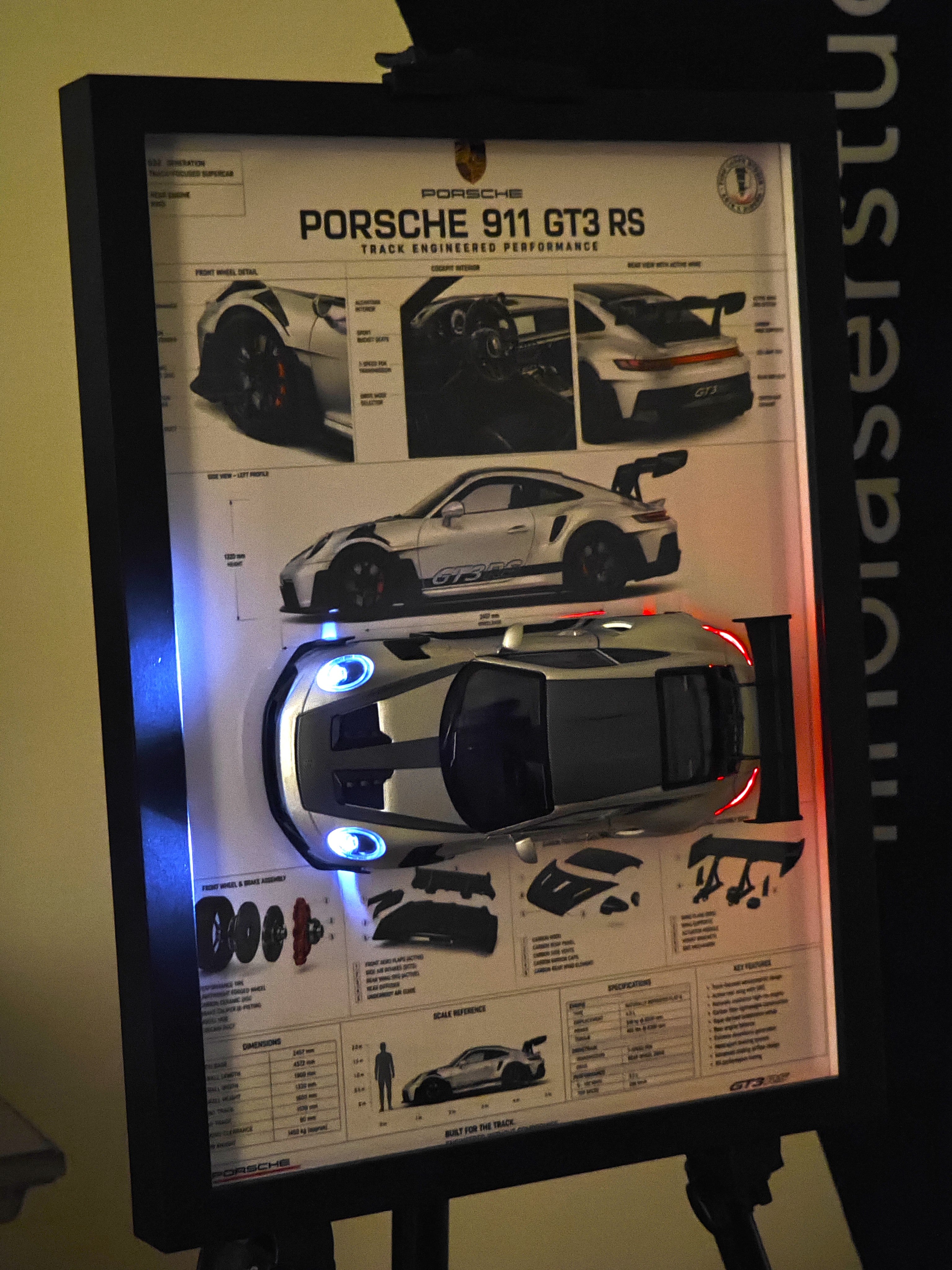 Cuadro Decorativo 3D Porsche 911 GT3 RS
