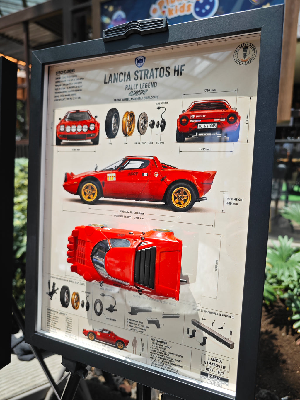 Cuadro Decorativo 3D Lancia Stratos HF