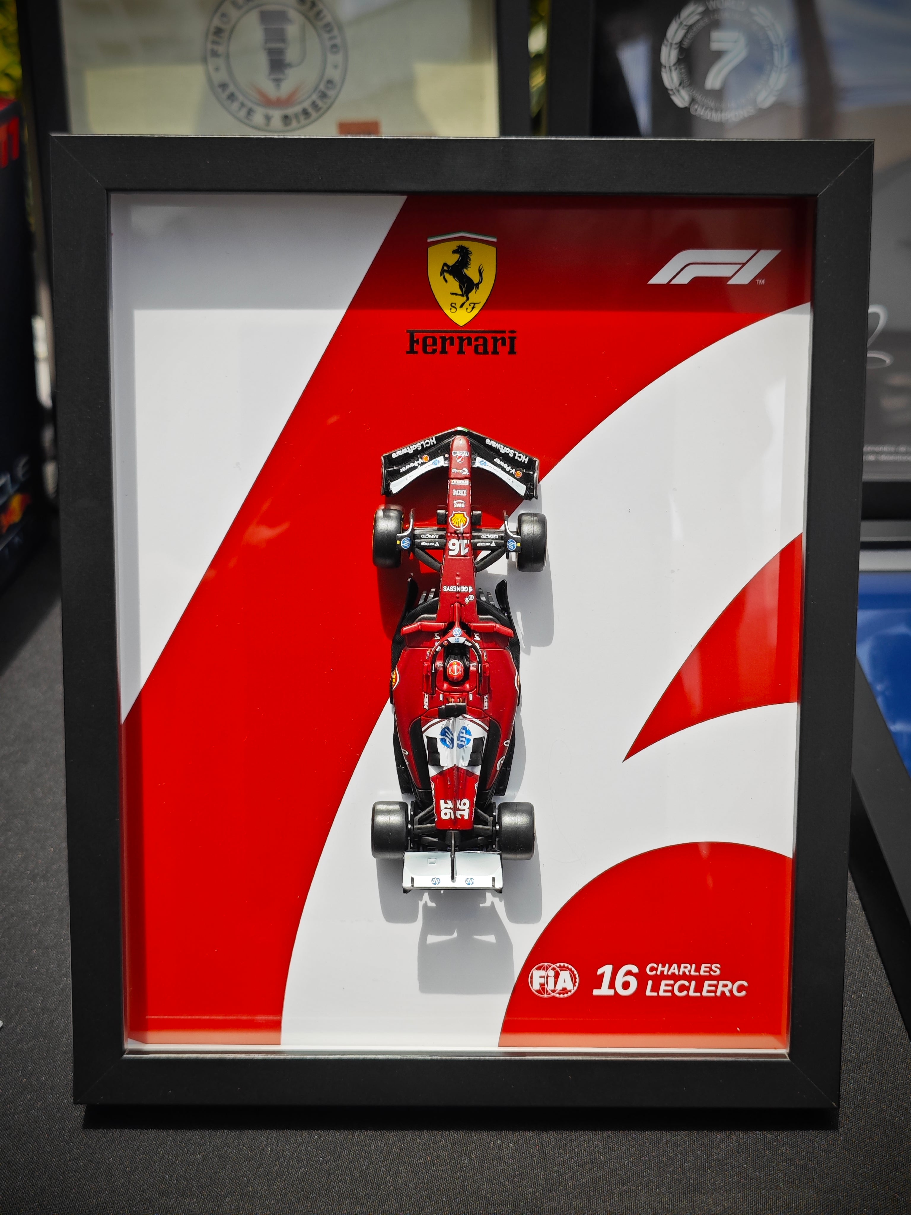 Cuadro Decorativo 3D F1 Ferrari SF-24 – Charles Leclerc