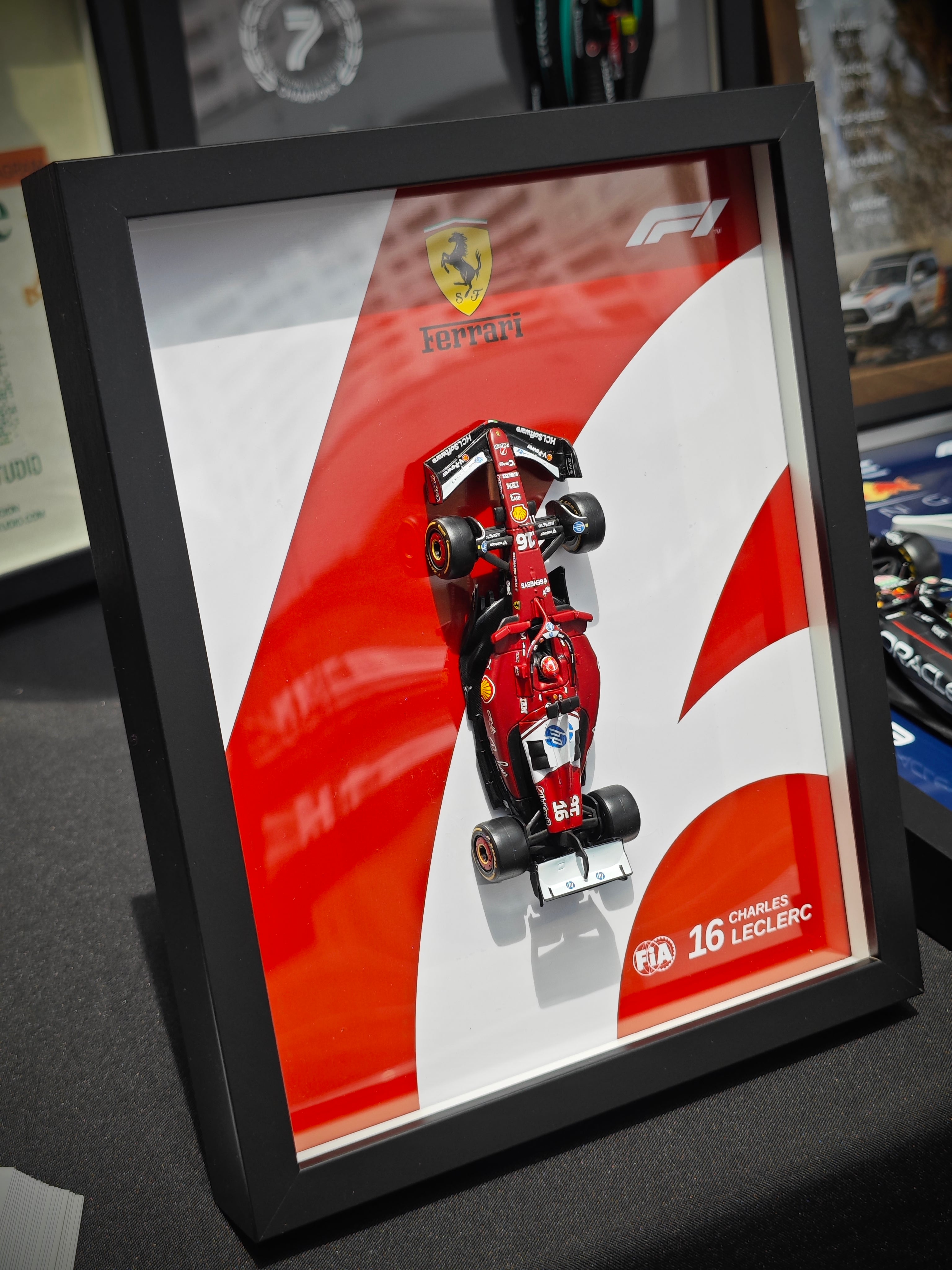 Cuadro Decorativo 3D F1 Ferrari SF-24 – Charles Leclerc