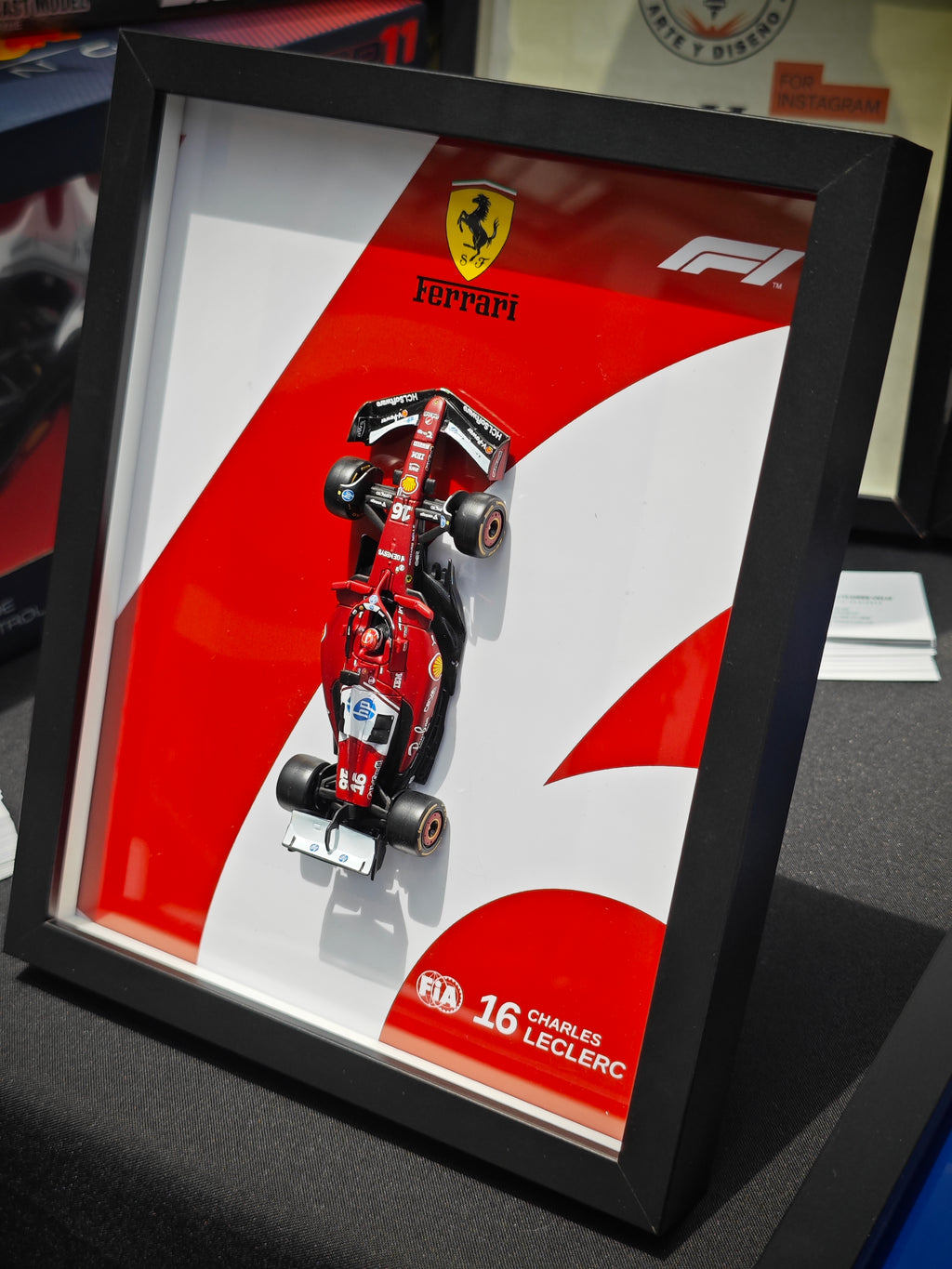 Cuadro Decorativo 3D F1 Ferrari SF-24 – Charles Leclerc