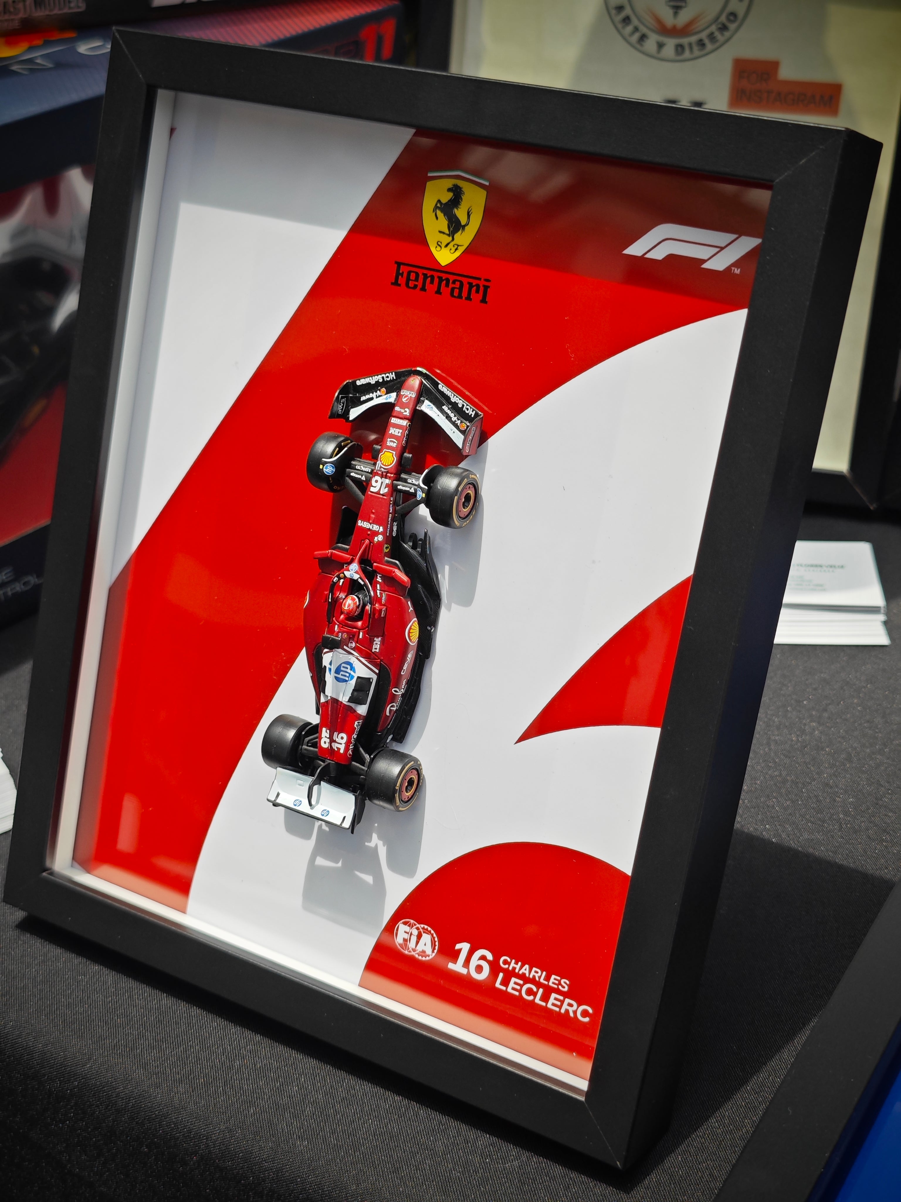 Cuadro Decorativo 3D F1 Ferrari SF-24 – Charles Leclerc