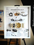 Cuadro Decorativo 3D Mercedes-Benz 230 SL 1967
