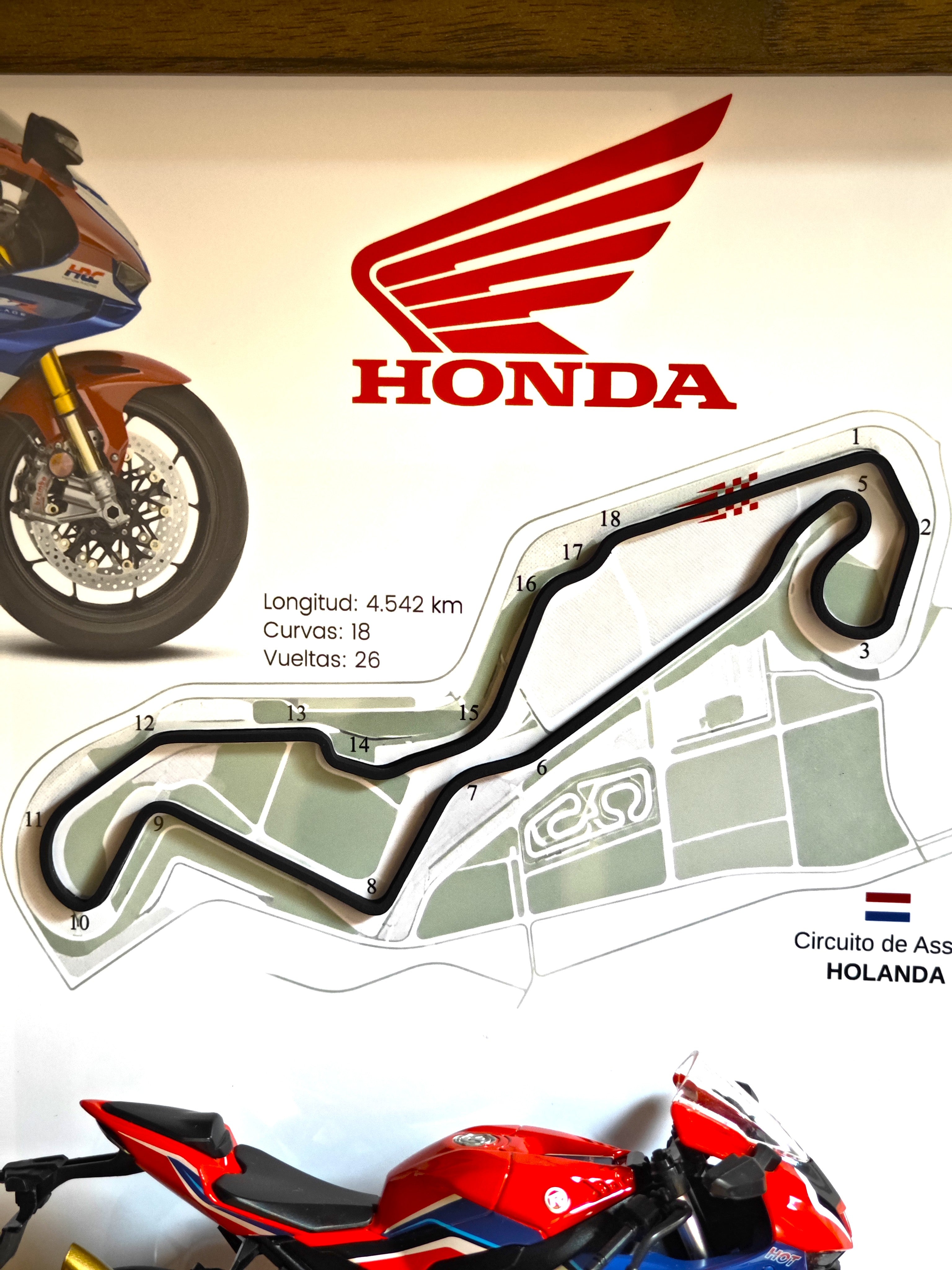 Cuadro en 3D Honda CBR1000RR-R Fireblade SP – Circuito de Assen