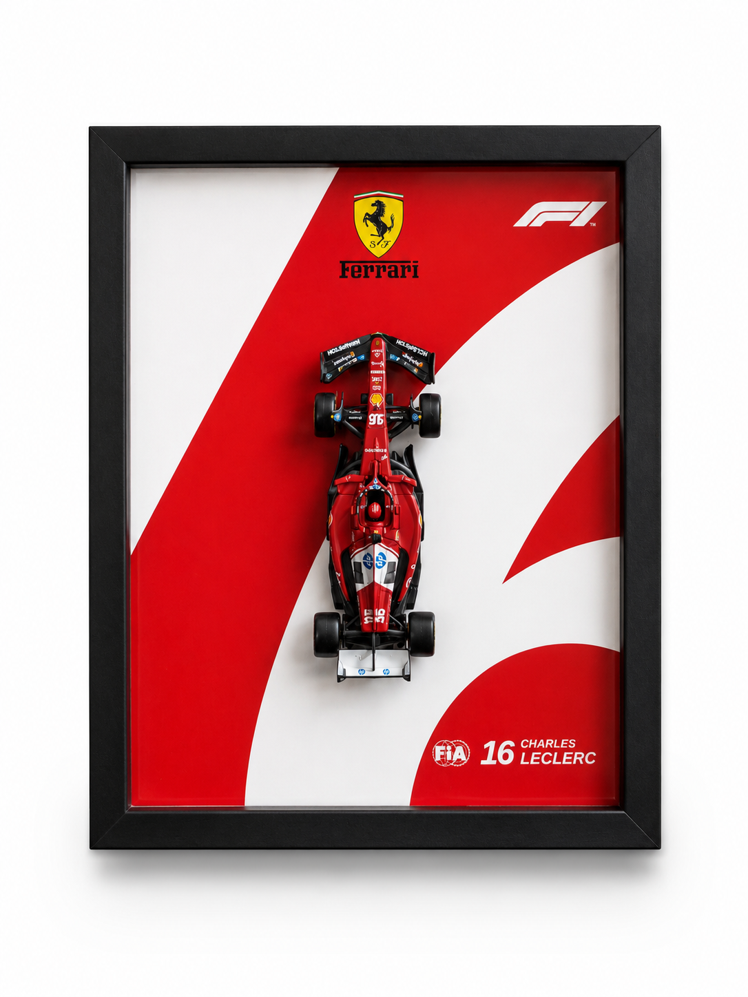 Cuadro Decorativo 3D F1 – Charles Leclerc Ferrari SF-24 | Decoración Fórmula 1