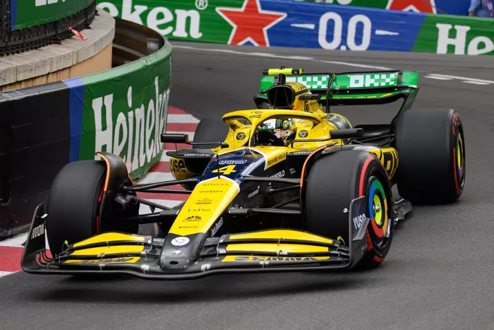 Cuadro decorativo 3D de F1 Lando Norris homenaje a Ayrton Senna